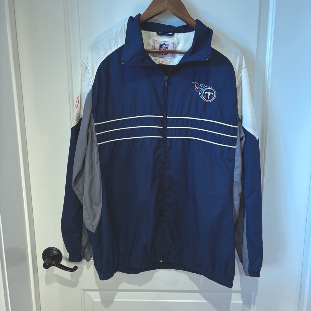 Tennessee Titans NFL Windbreaker Jacket L Colorblock SI Promo Vintage